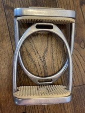 4 1/4" Stubben Fillis Edelstahl Steigb&uuml;gel mit Trittfl&auml;chen