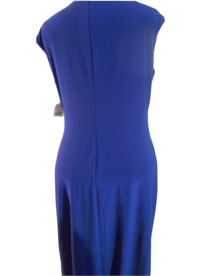 Vestido De Colección Nuevo Con Etiquetas American Living Azul 12 Sin Mangas Forrado Cocqueta Cóctel Noche Foto 4 de 4