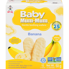 4-Pack Hot Kid Baby Mum Mum, Banana