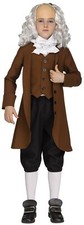Benjamin Ben Franklin Historical Child Costume