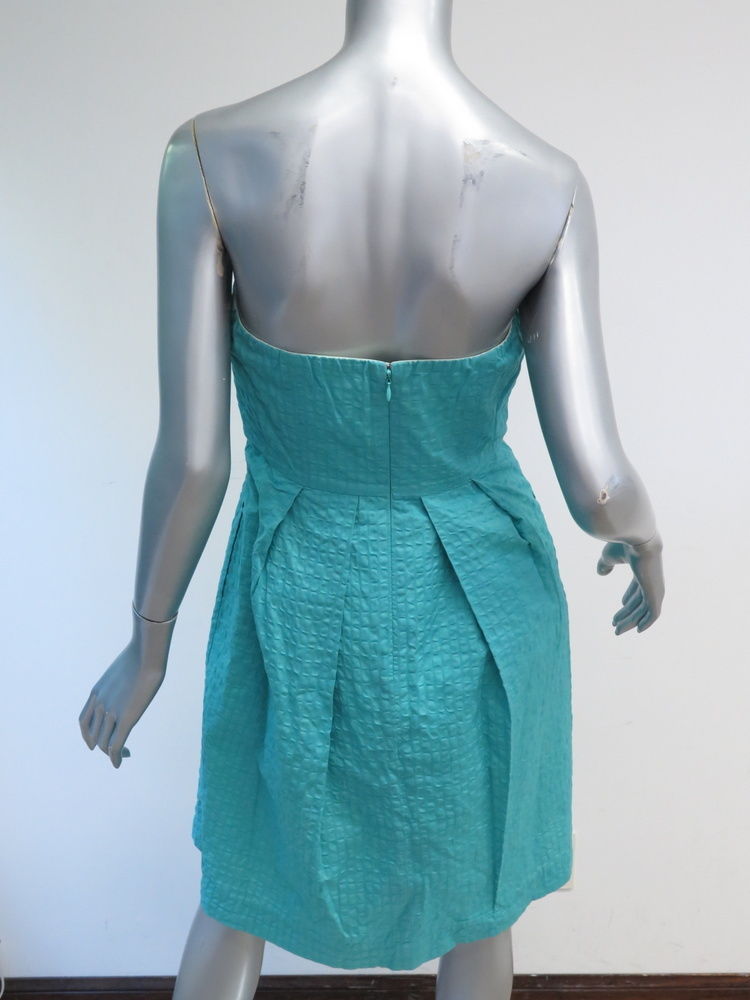 J.Crew Lorelei Strapless Deco Dot Pattern Dress A… - image 5