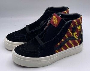 vans x harry potter sk8 hi gryffindor skate shoe