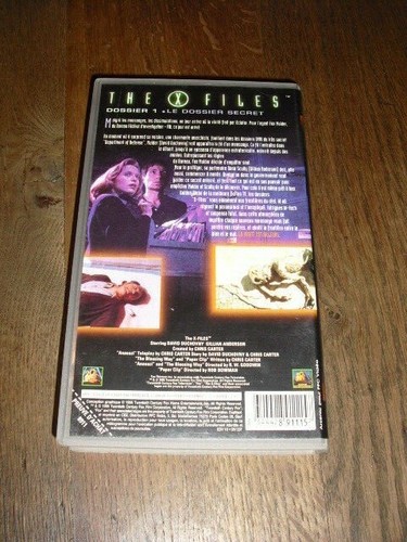 The X Files Dossier 1 "Le Dossier Secret" VHS Videocassette - Picture 2 of 3