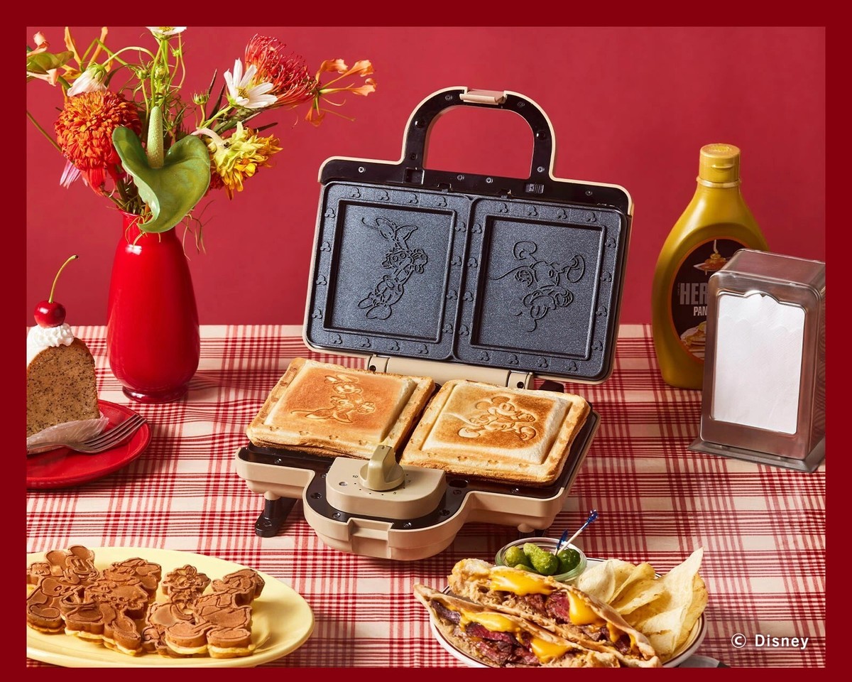 BRUNO Hot Sand Maker Double ブラック BRUNO DISNEY Mickey Hot Sandwich Maker Double BOE136-BE AC