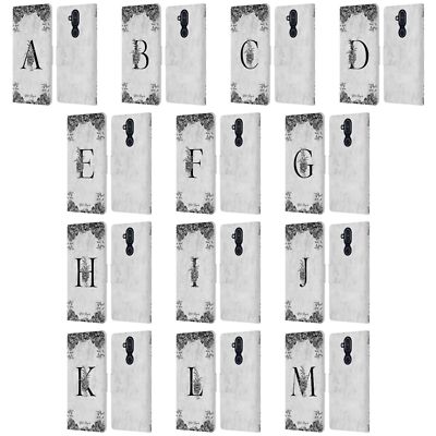OFFICIAL NATURE MAGICK B&W MARBLE MONOGRAM 1 LEATHER BOOK CASE FOR NOKIA PHONES