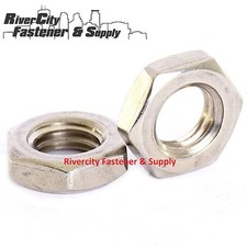 (10) M6-1.0 Left Hand Thread Jam Nut A2 Stainless  6mm With 10mm Hex M6x1.0 Nuts