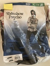 Sideshow Psycho Loco Boy/Child Costume Shirt  Mask Size XL 14-16 NEW