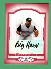 2004 DONRUSS CLASSICS KEN HARVEY "BIG HARV" AUTO SIGNIFICANT SIGNATURES 221/250