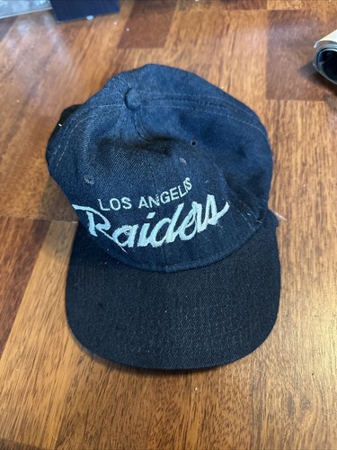 SEE DESCRIPTION Vintage L.A. Raiders Sports Specialties Snap Back Hat Cap Black