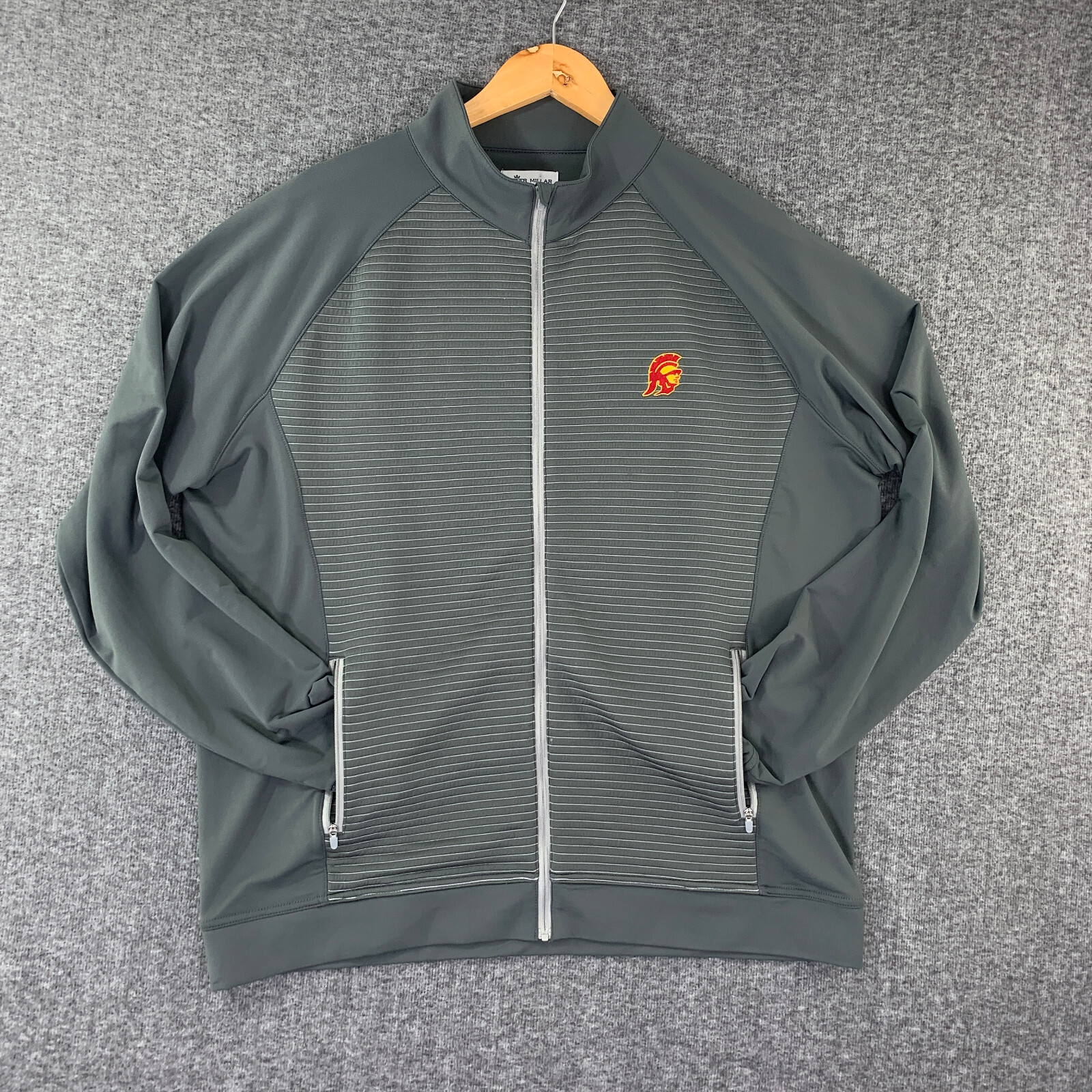 Peter Millar Jacket Men Extra Large Gray Quilted … - image 1