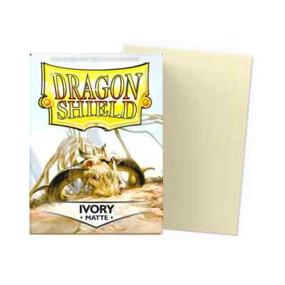 Dragon Shield Matte Ivory Sleeves 100ct - Standard Size - MTG Pokemon TCG