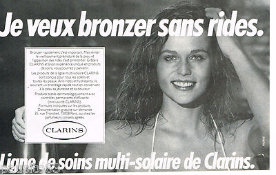 REKLAME WERBUNG 055 1981 CLARINS Solarkosmetik