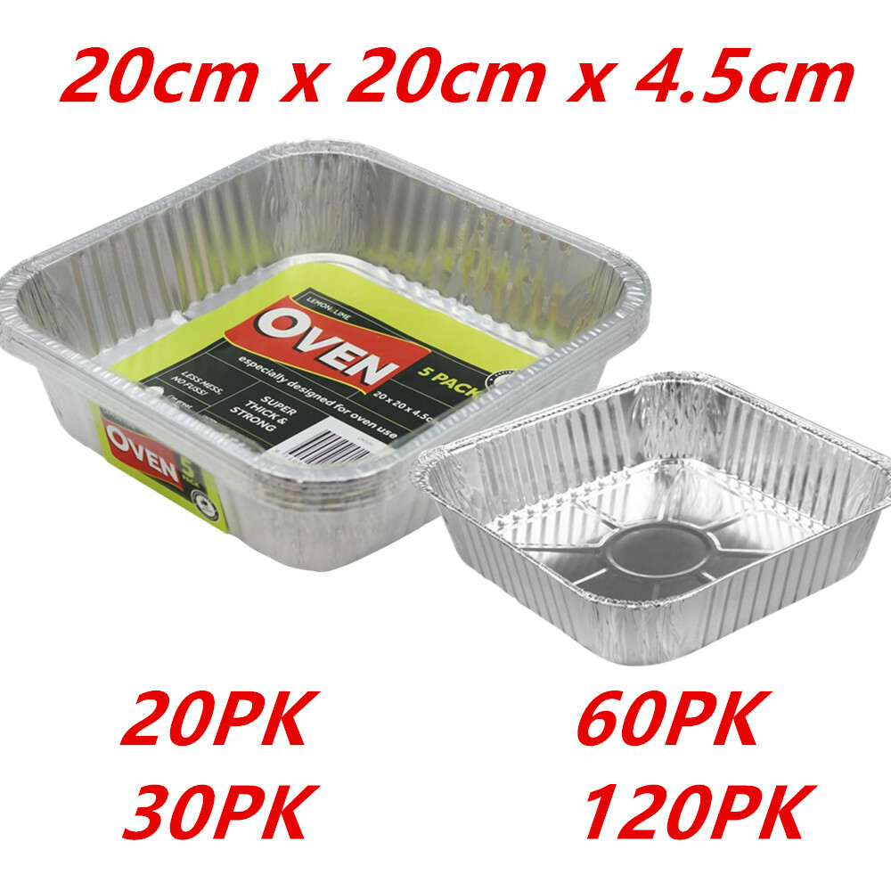 Aluminum Foil Trays BBQ Disposable Roasting takeaway Oven Baking