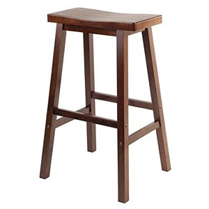 Walnut Bar Height Stool 29 inch Kitchen Island Counter ...