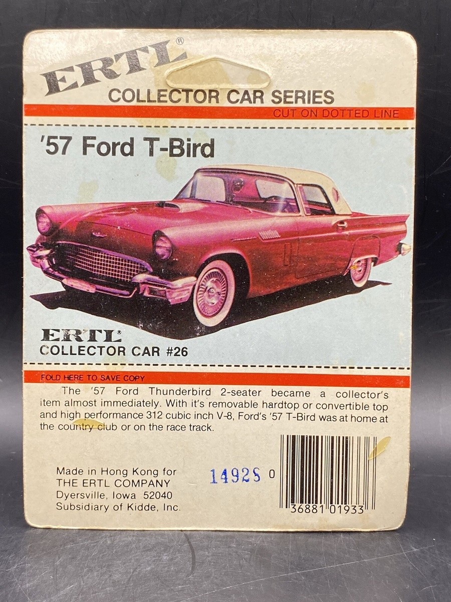 ERTL '57フォードTバード当時物 ヴィンテージミニカー1/64 海外物レア ERTL ´57フォードTバード当時物 ヴィンテージミニカー1/64 海外