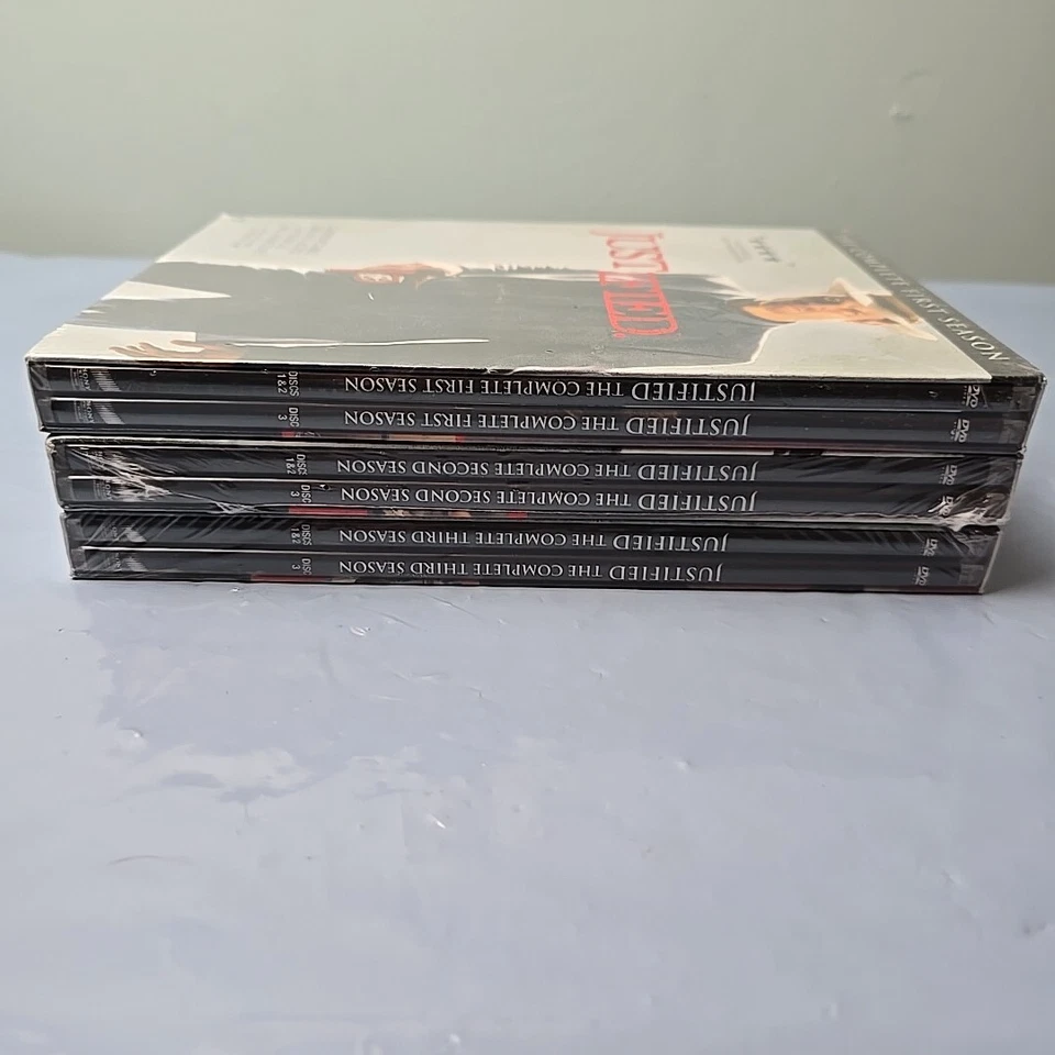 Justified - The Complete Season 1-3 DVD Seasons Box Set Lot-New Sealed Foto 4 de 4