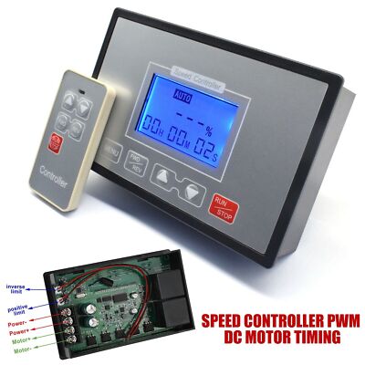 60A Speed Controller PWM DC Motor Timing Reversible Remote Control LCD-Display