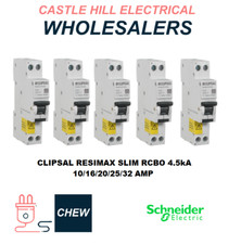 Clipsal Resi MAX RCBO Slim RCD/MCB Circut Breaker Safety Switch10/16/20/25/32amp