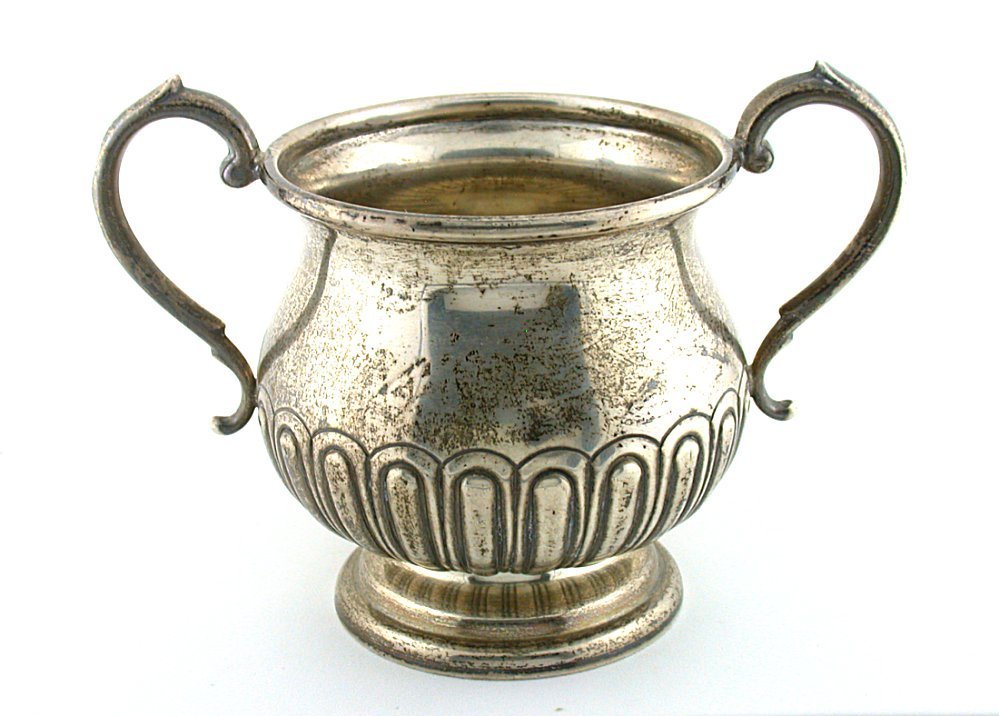 1893年 英国アンティーク 純銀製サルヴァ カードトレイ直径23cm 413g Charles Boyton 1893年 英国アンティーク 純銀製サルヴァ カードトレイ直径23cm