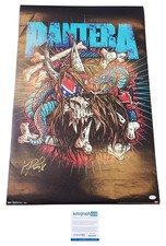 Pantera Vinnie Paul Signed Autographed 24x36 Poster ACOA