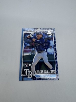 2026 Topps Carson Williams Rookie Team Logo Border #25 Tampa Bay Rays RC