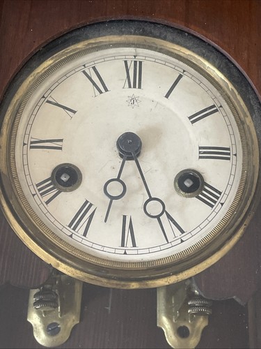 Junghans Vintage RA Pendulum Chiming Wall Clock, Germany (c. 1910) With Key - Picture 7 of 23