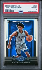 2021 PANINI CHRONICLES SILVER #685 CADE CUNNINGHAM ROOKIE RC PSA 8