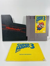 SUPER MARIO LEFT BROS 3 - NES Nintendo Game Original Instructions Manual Booklet