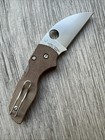 Spyderco C230GPWC LIL Native S30V w/Upgraded Brown Micarta Handle — photo 1