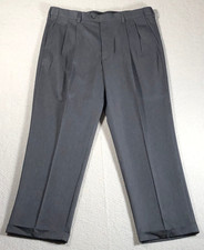 NWT Perry Ellis Portfolio-Flex Men's Dress Pants Pleated Heather Charcoal 36x30