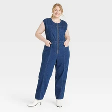 Women's Tailored Denim Jumpsuit - Universal Thread