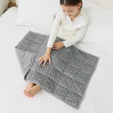 Mr. Sandman Weighted Lap Blanket 2LBS 20 x 30 20 x 30 inches, 2lbs, Grey 