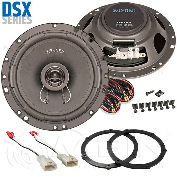 Crunch Auto Lautsprecher FüR Peugeot 107 2005-2014 Front Vorn 2-Wege 200W #Acpp-image