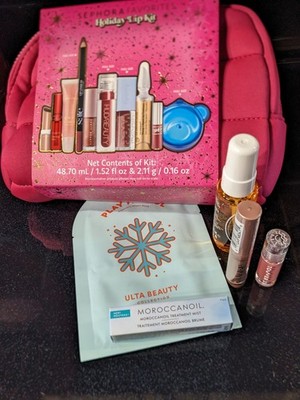 Sephora Favorites Lip Value Set Holiday 2025 10 Pc Bag LIMITED EDITION  w/Xtras