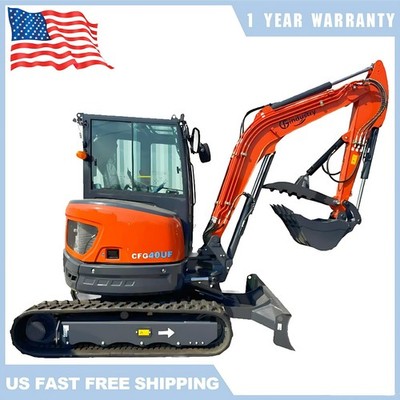 40UF 4 Ton Hydraulic Excavator Kubota Diesel Engine Digger Tracked Crawler w/A/C