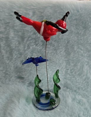 Vintage Blown Glass Figure Scuba Diver