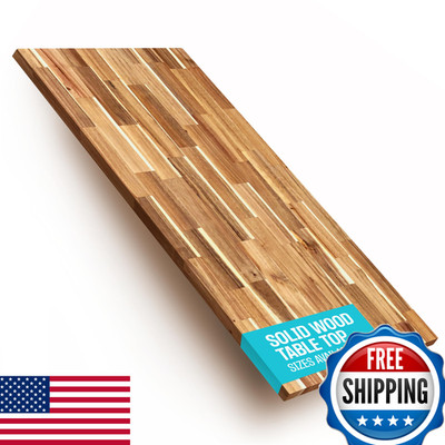 Coreminded Solid Wood Desk Table Top Pre-Finished 1.2 Thick Tabletop -