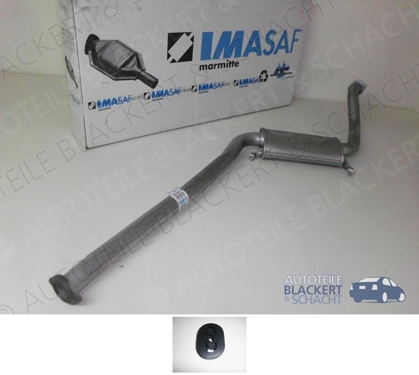 Imasaf Auspuff Mitteltopf für Saab 9000 + SchräGheck 2.0 + 2.3 -16 Turbo-image