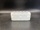 Vtg Anchor Hocking Fire King Ware Milkglass Grape Vine Planter 7 3/4” L