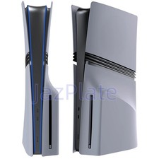 Grey Pro Disc Edition Cover Plates With Logo Skin For New PS5 Pro Console Panel