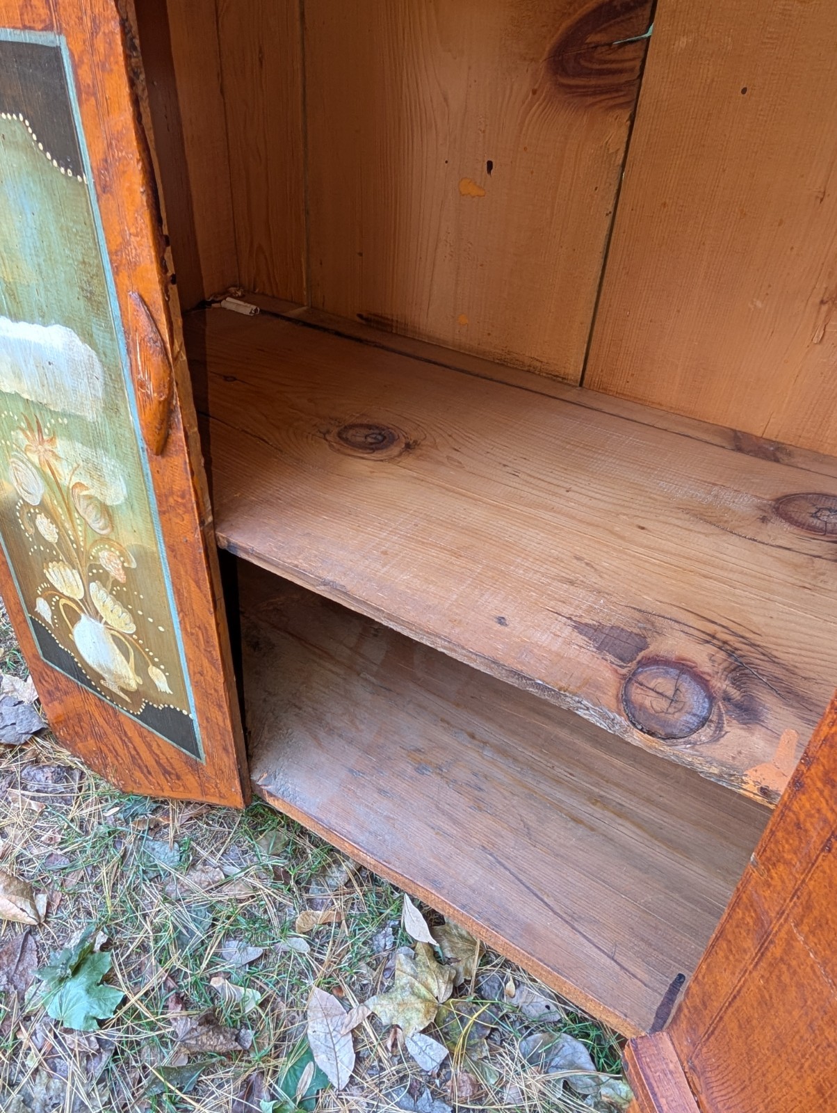 Antique Style  Painted Hutch Marie Colette Charming Primitive Faux Finish