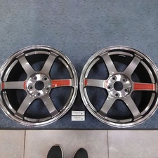 Rays Volk Racing Te37 Saga Sl 18x9.5 45 5x114.3 Pressed Graphite Wheels Set 2