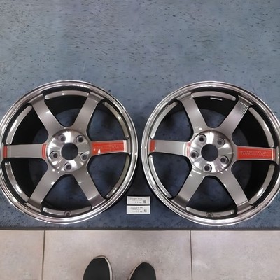 RAYS Volk Racing TE37 SAGA SL 18x9.5 +45 5x114.3 Pressed Graphite Wheels Set 2 