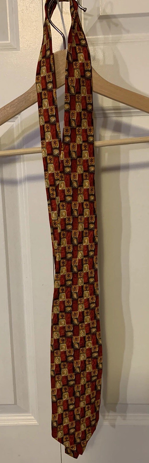 Robert Talbott Studio Silk Tie Red Orange Yellow … - image 8