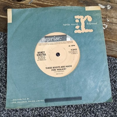 Nancy Sinatra These Boots Are Made For Walkin 7'' Vinyl 1966 UK 1st Press Reprise