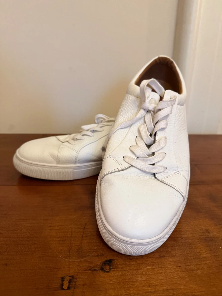 Vince Camuto White Leather Wingtip Derby Sneakers Vince Camuto VY-Mills White Leather Sneakers | Mercari main image 3