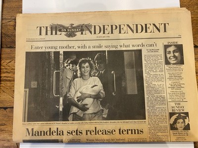 The Independent on Sunday Erstausgabe 28. Januar 1990 postfrisch + Supps