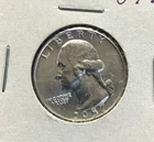 1957 d silver Washington quarter BU
