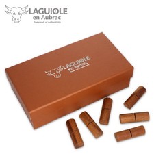 Laguiole en Aubrac 6 Messerbänkchen - Akazienholz - Messerbank Messerbänke