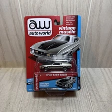 Auto world 1/64 1972 Ford Mustang Mach 1 Silver 1 Of 2500. Version B